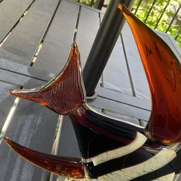 Magnificent Fancy Art Glass Angel Fish - Picture 8 of 10